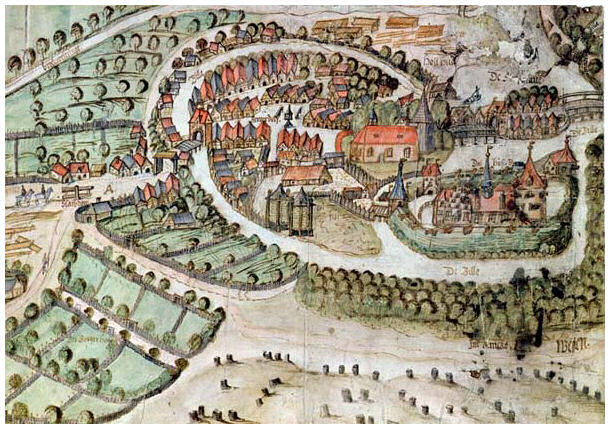 Fresekarte von 1593